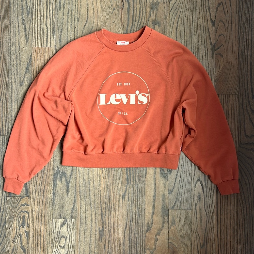 Levi's Women's Mauve Circle Logo Pullover Sweatshirt